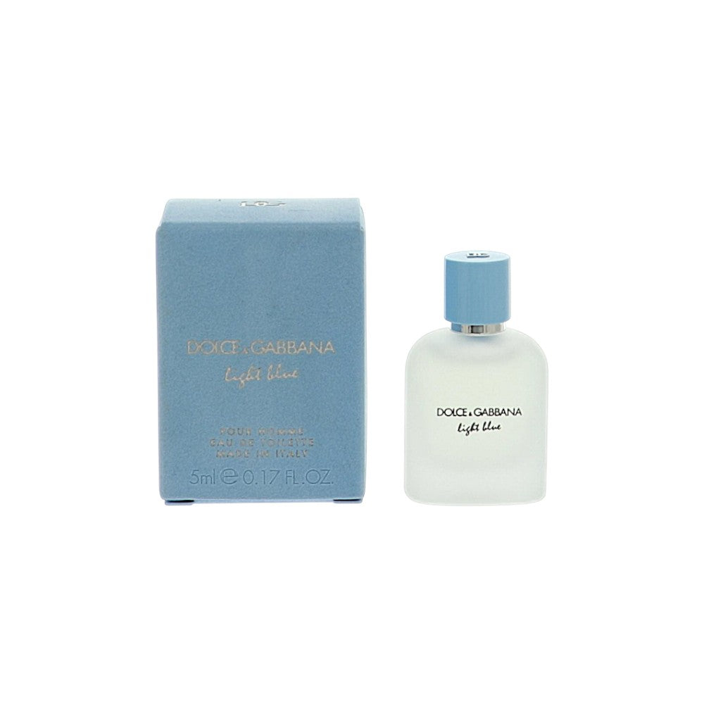 D And G Light Blue by Dolce And Gabbana for Men - 0.17 oz EDT Splash