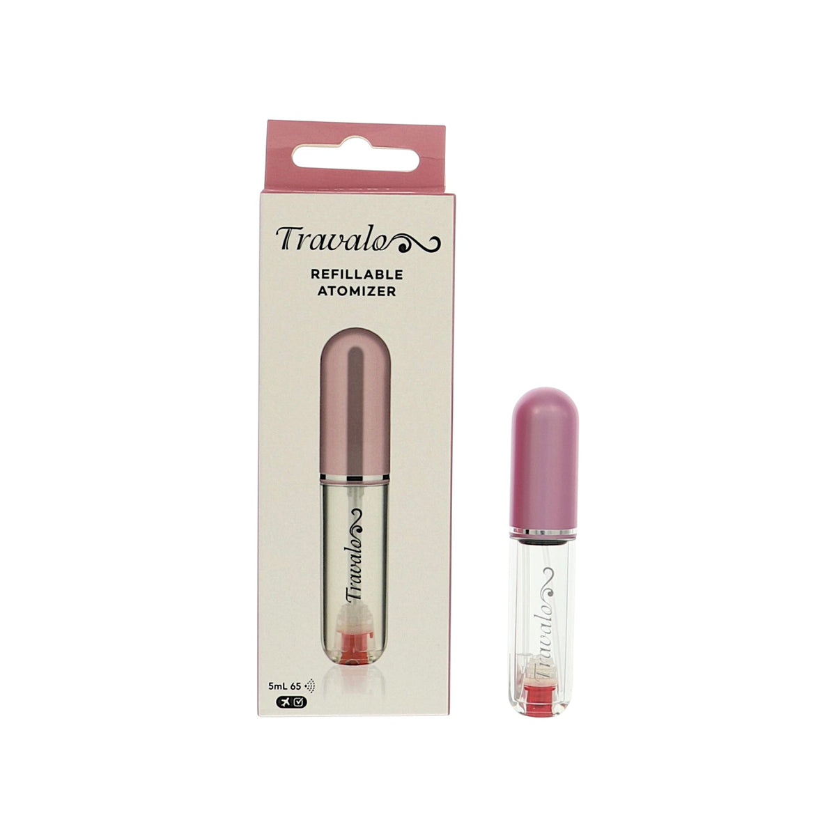 Perfume Pod Pure Pink by Travalo for Unisex - 0.17 oz Refillable Atomizer