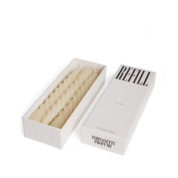 Sul Tardi Six Twisted Candles Refill by Fornasetti for Unisex - 6 x 1.58 oz Candle