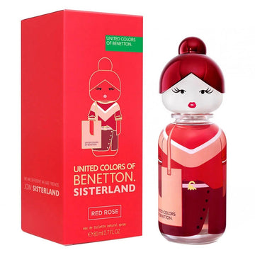 Sisterland - Red Rose by United Colors of Benetton for Women - 2.7 oz EDT Spray