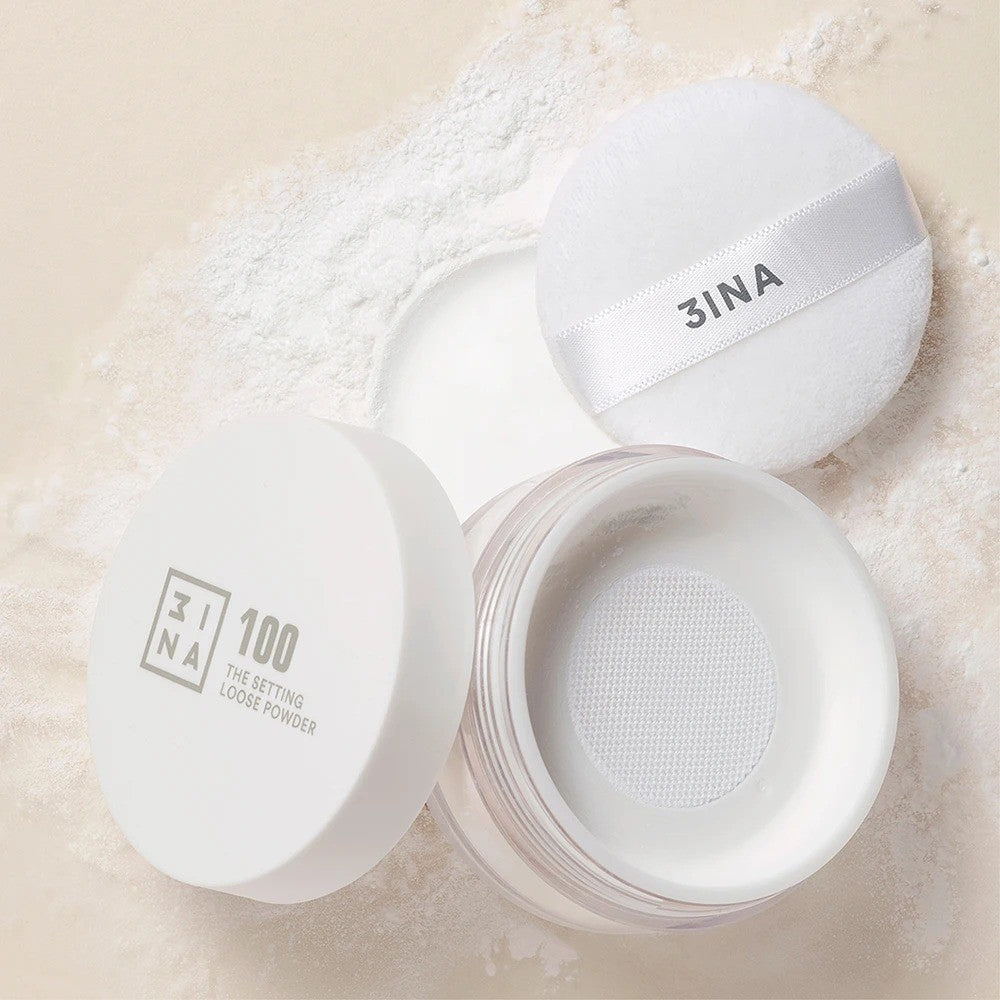 The Setting Loose Powder - 100 White by 3INA for Women - 0.28 oz Powder
