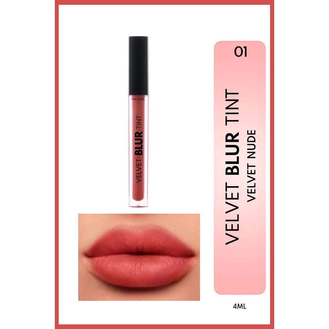Velvet Blur Tint - 01 Velvet Nude by Note Cosmetique for Women - 0.14 oz Makeup