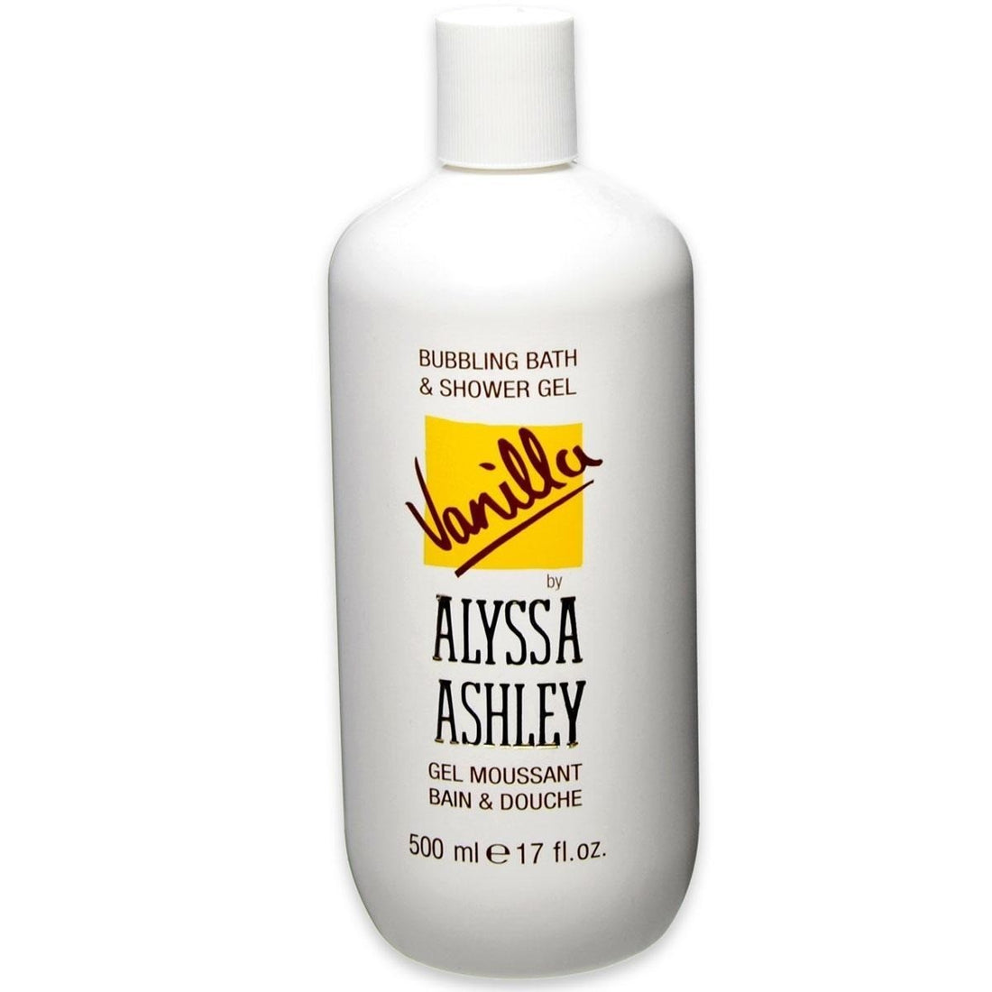 Vanilla Bubbling Bath and Shower Gel by Alyssa Ashley for Unisex - 17 oz Shower Gel
