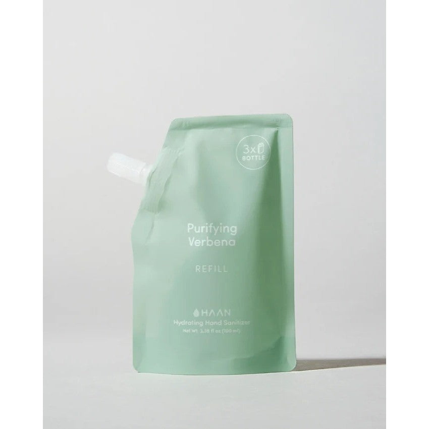 Hand Cleanser Refill - Purifying Verbena by Haan for Unisex - 3.38 oz Hand Sanitizer (Refill)