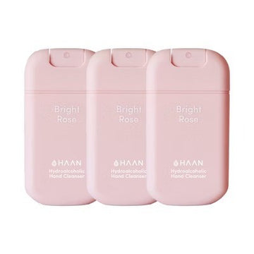 Hand Sanitizer - Bright Rose by Haan for Unisex - 1 oz Hand Sanitizer - Pack of 3