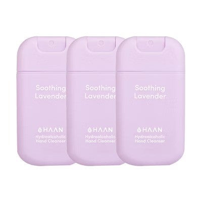 Hand Sanitizer - Soothing Lavender by Haan for Unisex - 1 oz Hand Sanitizer - Pack of 3