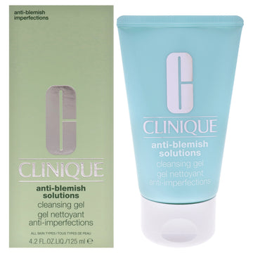 Anti-Blemish Solutions Cleansing Gel - All Skin Types by Clinique for Unisex - 4.2 oz Gel