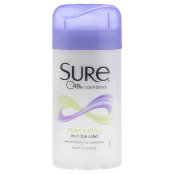 Invisible Solid Anti-Perspirant Deodorant - Fresh and Cool by Sure for Unisex - 2.6 oz Deodorant Stick