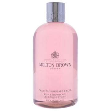 Bath and Shower Gel - Delicious Rhubarba with Rose by Molton Brown for Women - 10 oz Shower Gel