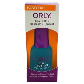 Top 2 Bottom Basecoat Plus Topcoat by Orly for Women - 0.6 oz Nail Polish