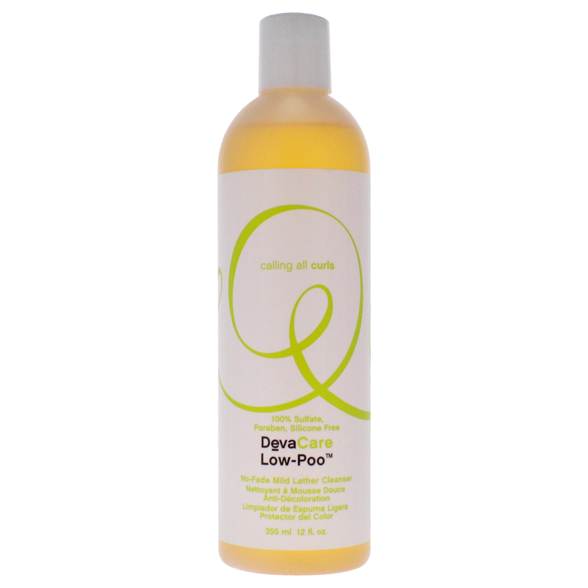 DevaCare Low-Poo No-Fade Mild Lather Cleanser by DevaCurl for Unisex - 12 oz Cleanser