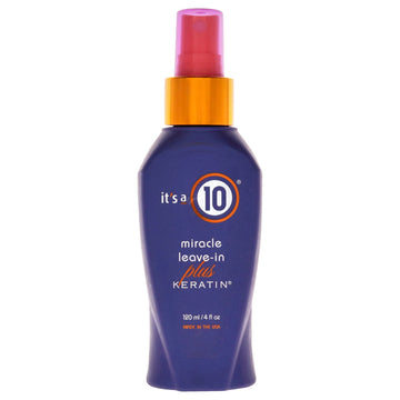 Miracle Leave In Plus Keratin by Its A 10 for Unisex - 4 oz Hair Spray
