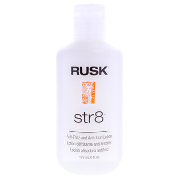 Str8 Anti-Frizz and Anti-Curl Lotion by Rusk for Unisex - 6 oz Lotion