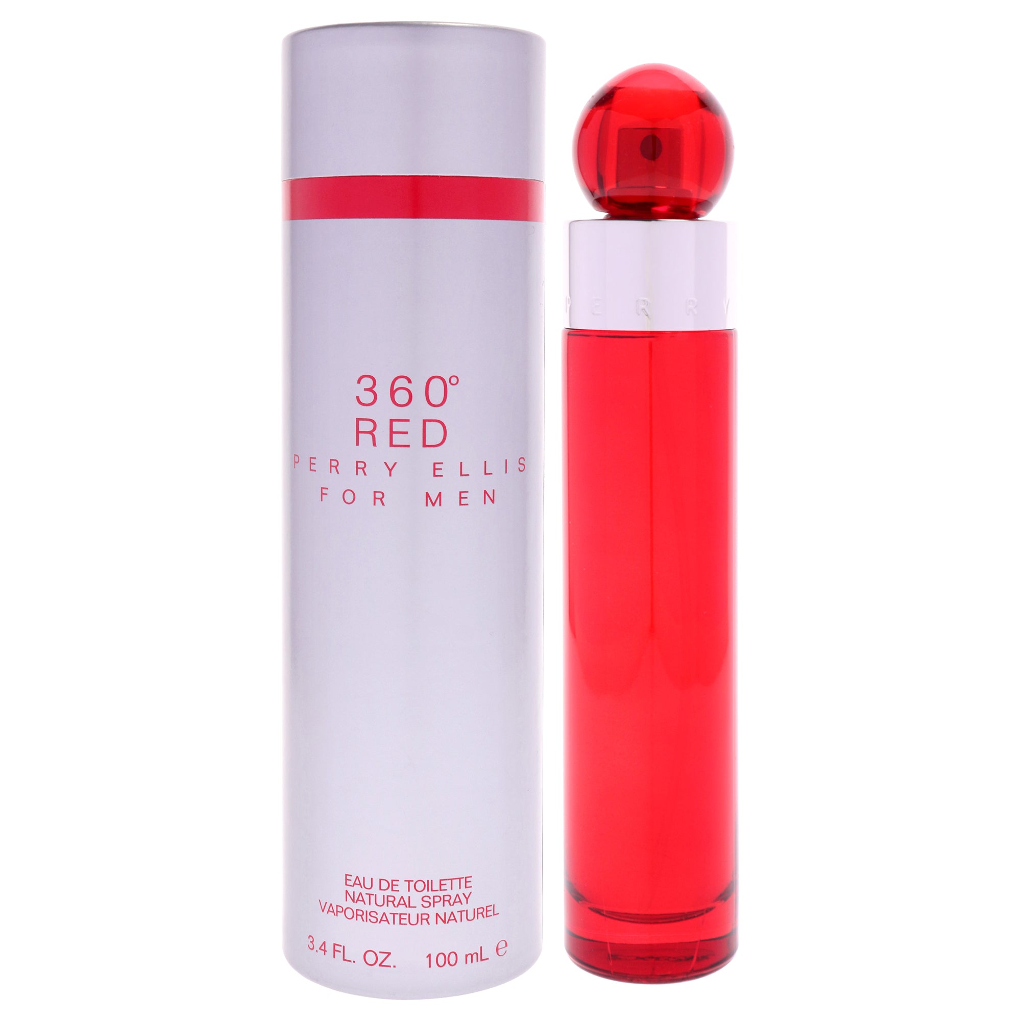 360 Red by Perry Ellis for Men - 3.4 oz EDT Spray
