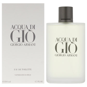 Acqua Di Gio by Giorgio Armani for Men - 6.7 oz EDT Spray (Refillable)