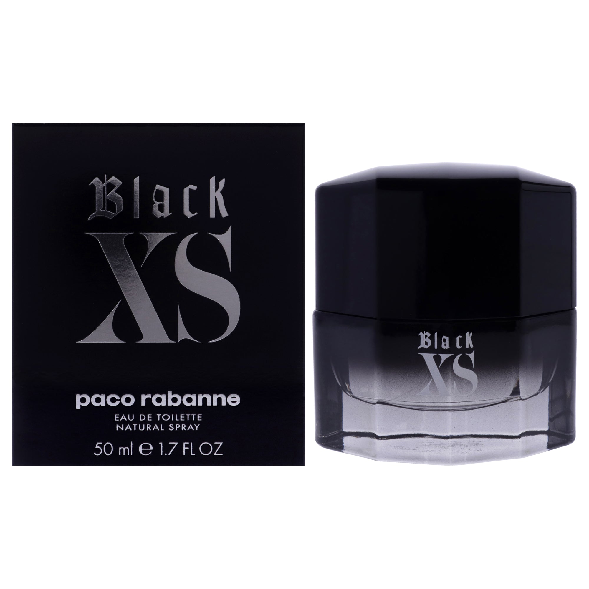 Black XS by Paco Rabanne for Men - 1.7 oz EDT Spray