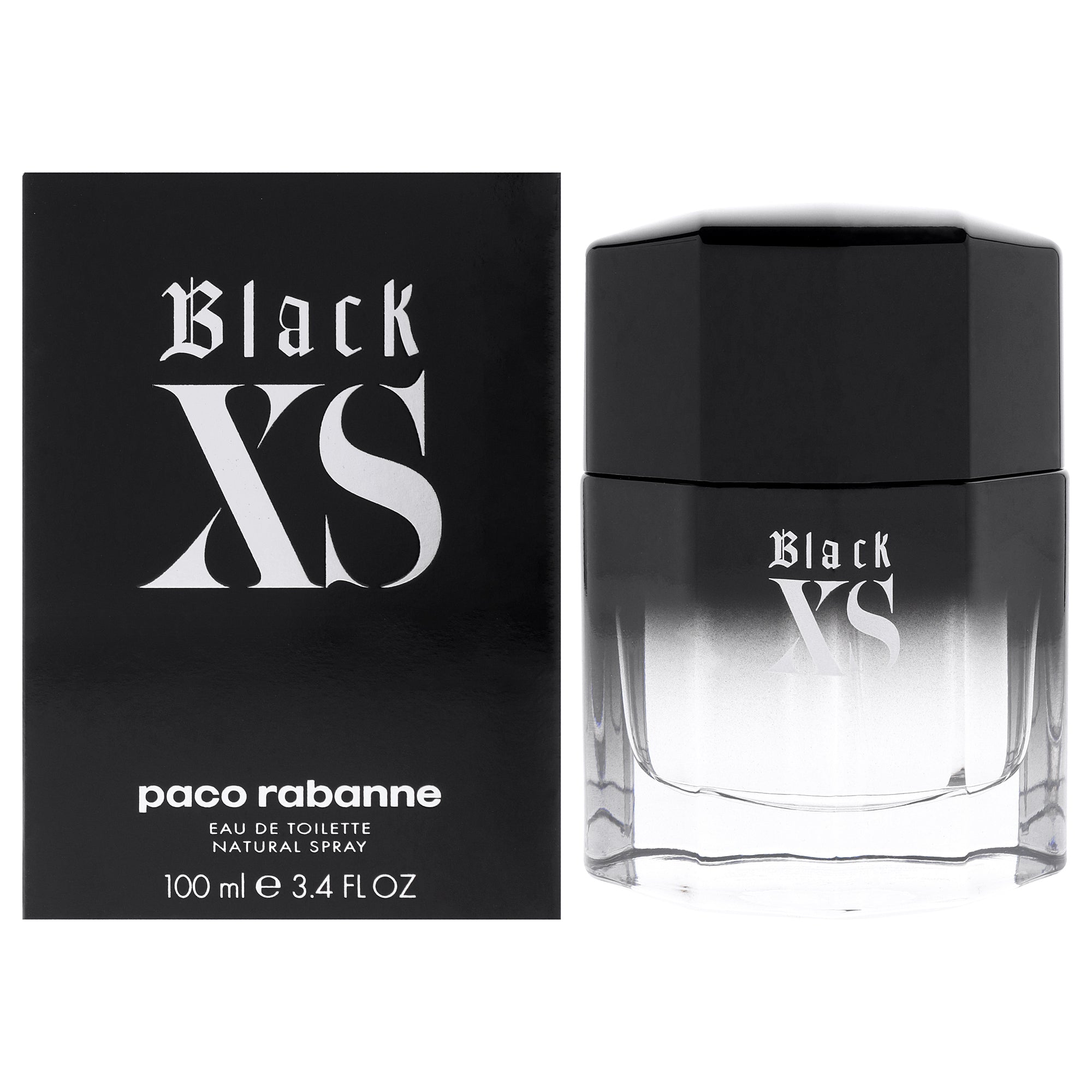 Black XS by Paco Rabanne for Men - 3.4 oz EDT Spray