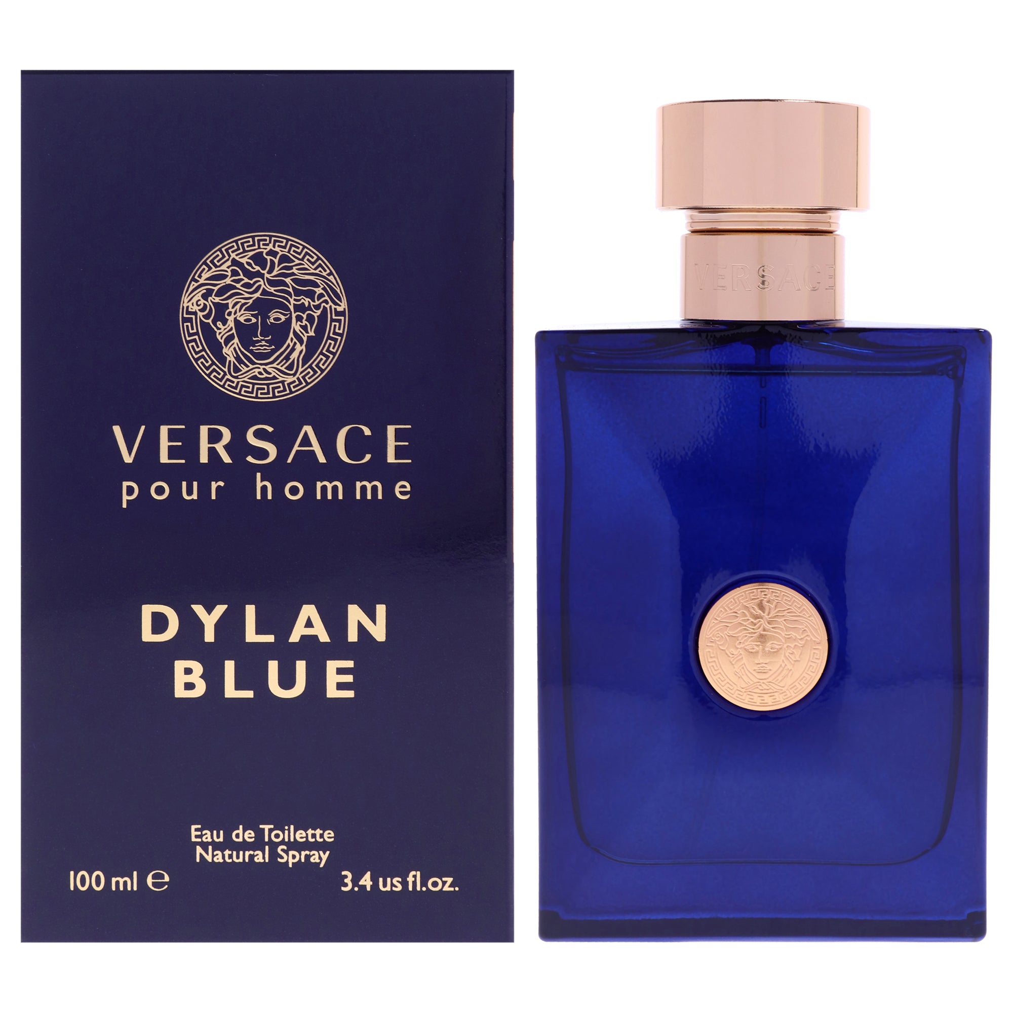 Dylan Blue by Versace for Men - 3.4 oz EDT Spray