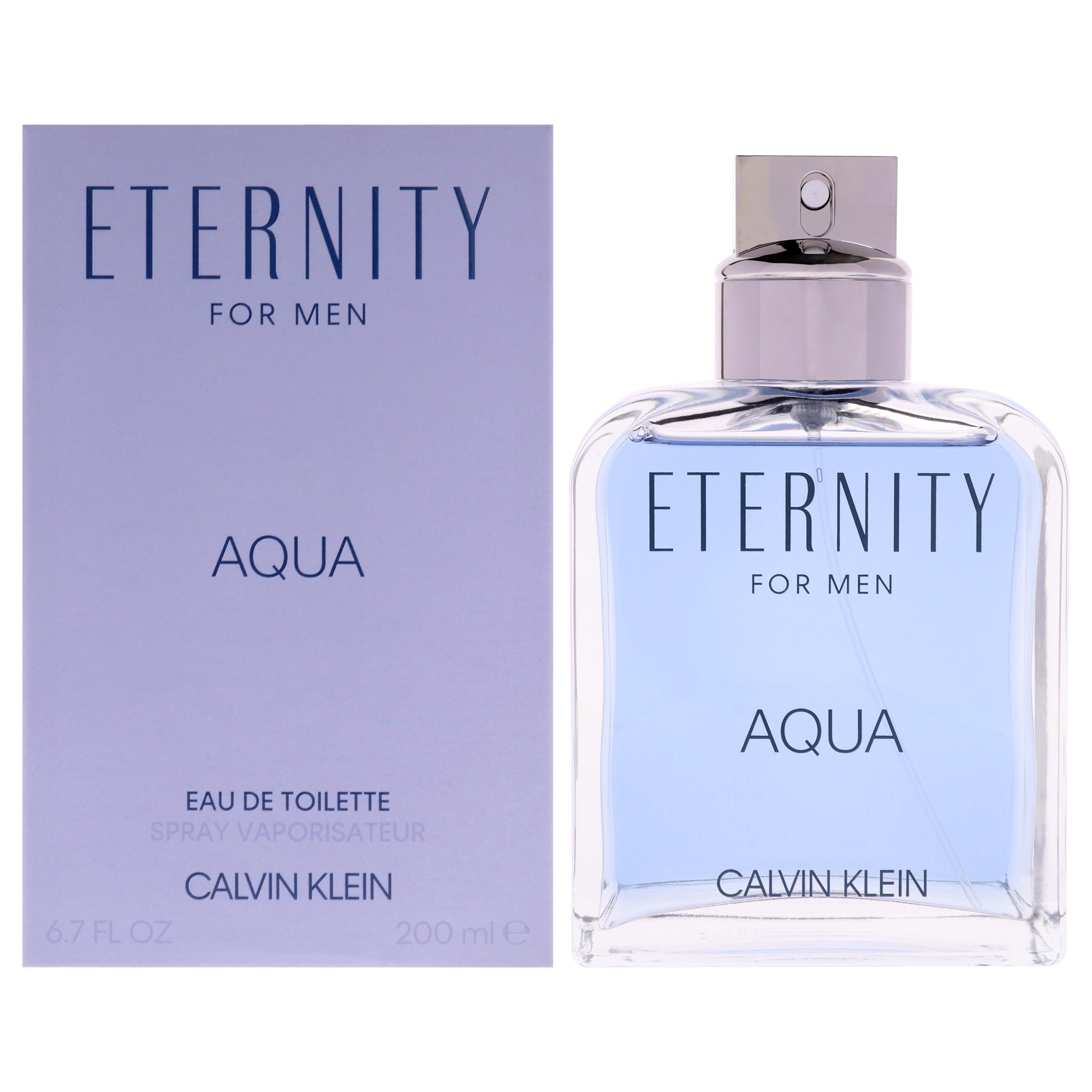 Eternity Aqua by Calvin Klein for Men - 6.7 oz EDT Spray