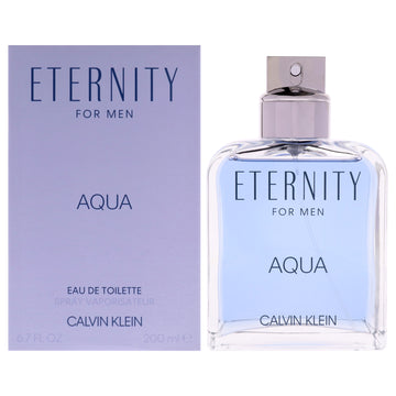 Eternity Aqua by Calvin Klein for Men - 6.7 oz EDT Spray