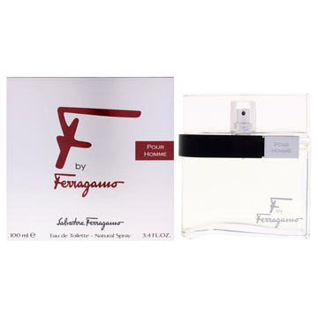 F Pour Homme by Salvatore Ferragamo for Men - 3.4 oz EDT Spray