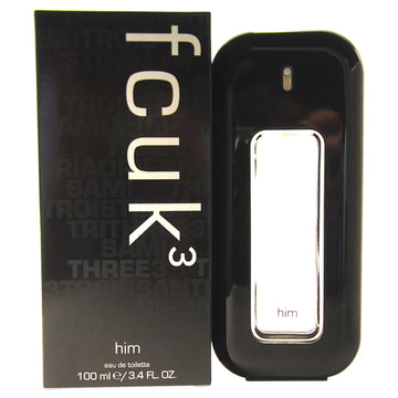 Fcuk 3 by French Connection UK for Men - 3.4 oz EDT Spray