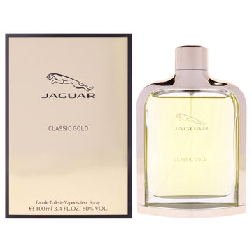 Jaguar Classic Gold by Jaguar for Men - 3.4 oz EDT Spray