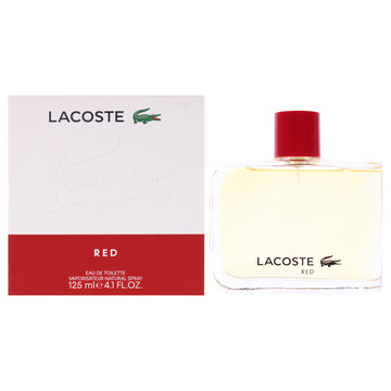 Lacoste Red by Lacoste for Men - 4.1 oz EDT Spray