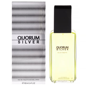 Quorum Silver by Antonio Puig for Men - 3.4 oz EDT Spray