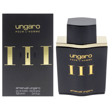 Ungaro III by Emanuel Ungaro for Men - 3.4 oz EDT Spray
