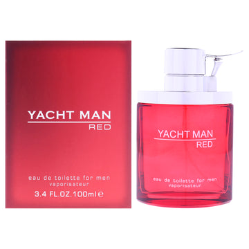Yacht Man Red by Myrurgia for Men - 3.4 oz EDT Spray
