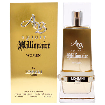 AB Spirit Millionaire by Lomani for Women - 3.3 oz EDP Spray