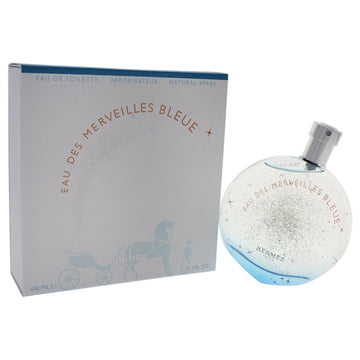 Eau Des Merveilles Bleue by Hermes for Women - 3.3 oz EDT Spray