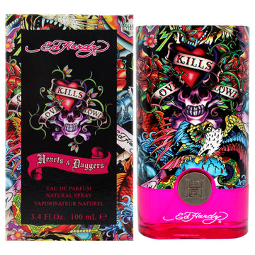Ed Hardy Hearts Daggers by Christian Audigier for Women - 3.4 oz EDP Spray