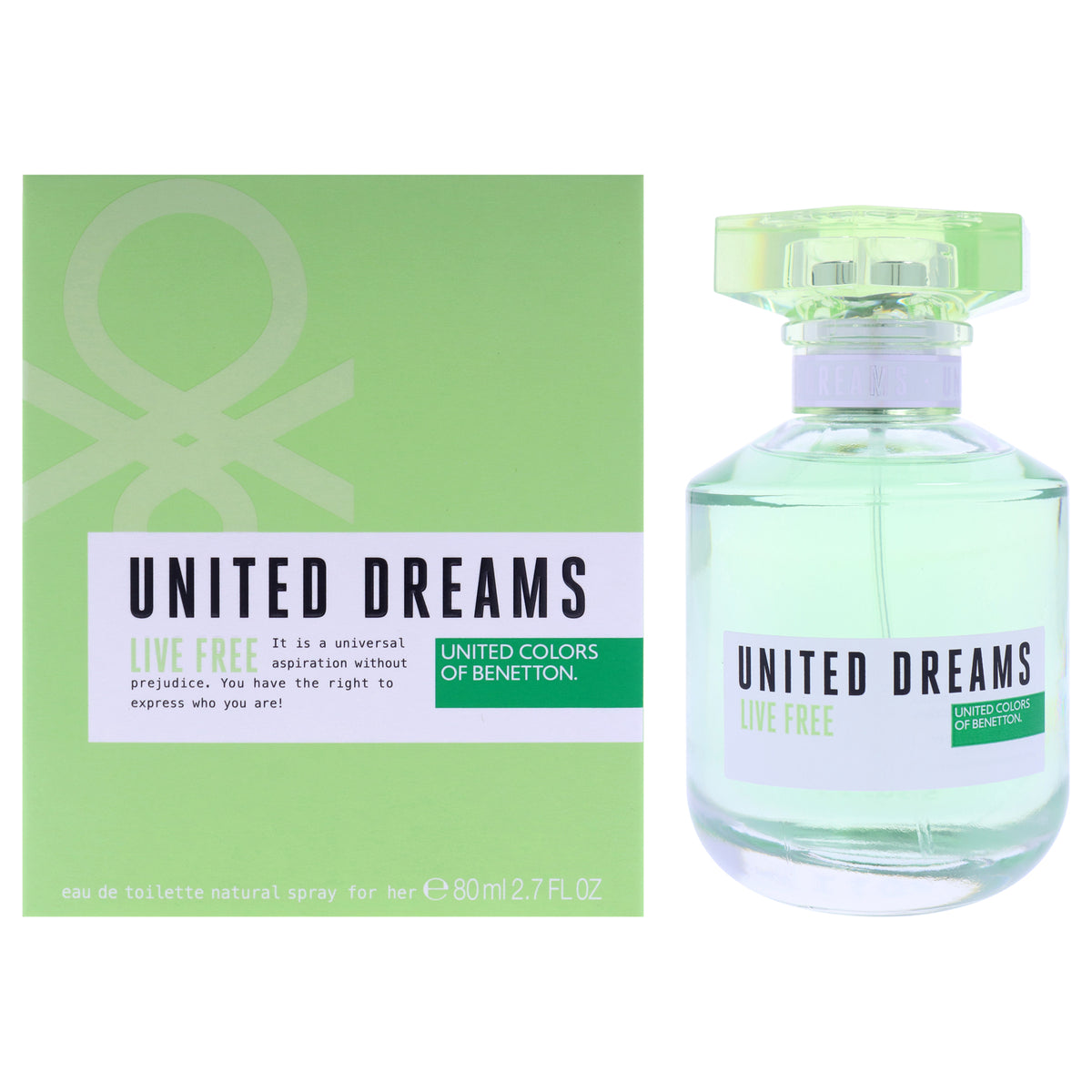 United Dreams - Live Free by United Colors Of Benetton for Women - 2.7 oz EDT Spray