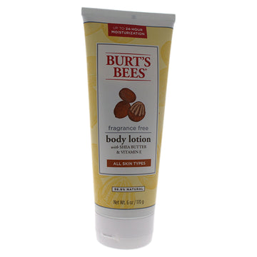 Fragrance Free Shea Butter and Vitamin E Body Lotion by Burts Bees for Unisex - 6 oz Body Lotion