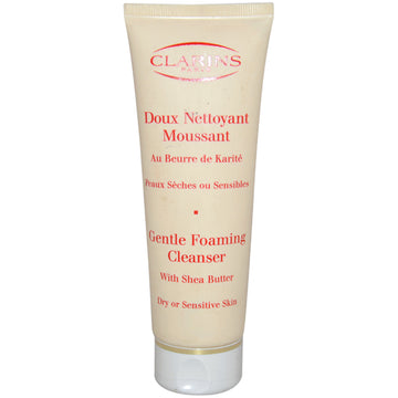 Gentle Foaming Cleanser With Shea Butter For Dry Or Sensitive Skin by Clarins for Unisex - 4.4 oz Cleanser (Unboxed)