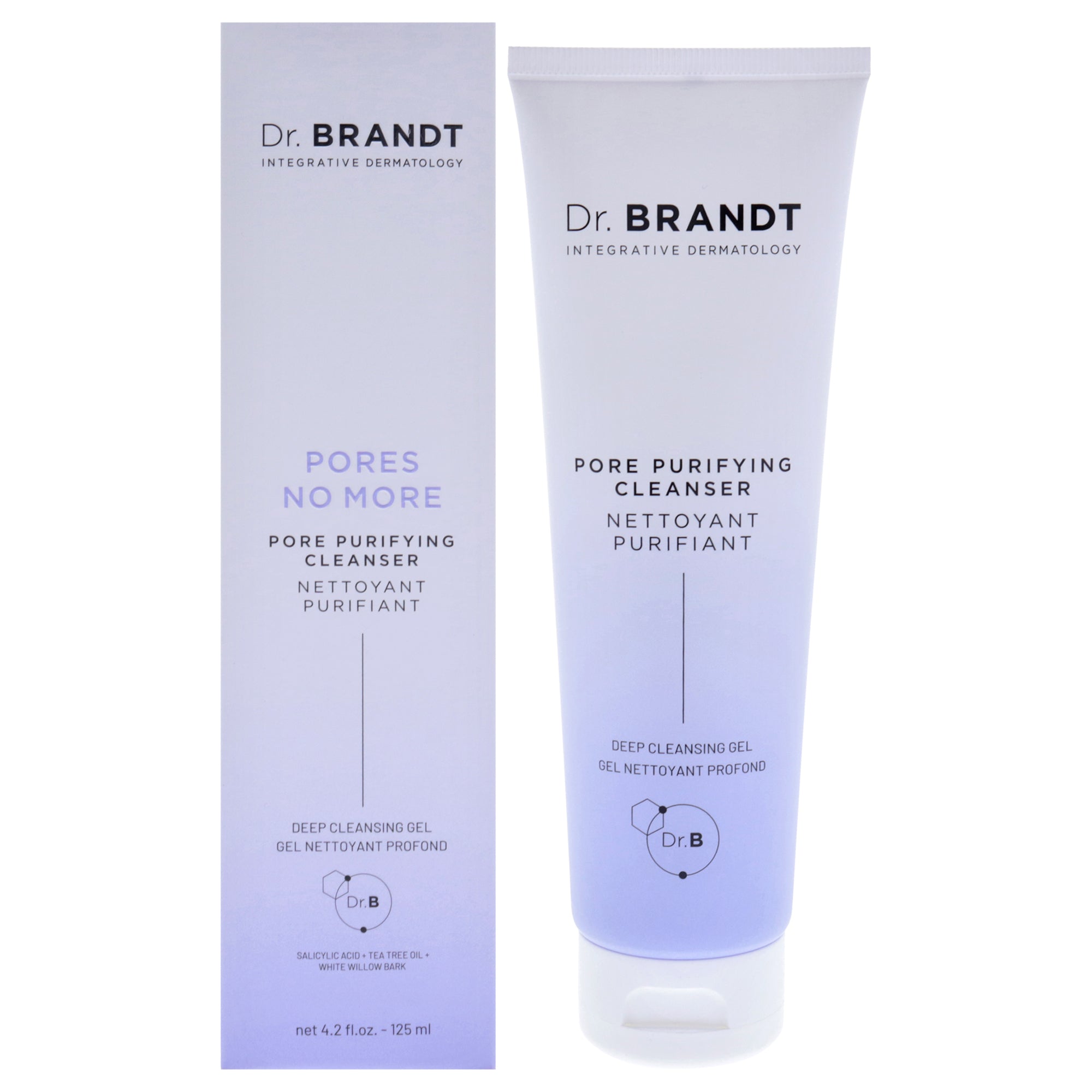 Pores No More Pure Purifying Cleanser by Dr. Brandt for Unisex - 4.2 oz Cleanser
