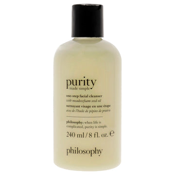Purity Made Simple One Step Facial Cleanser by Philosophy for Unisex - 8 oz Cleanser