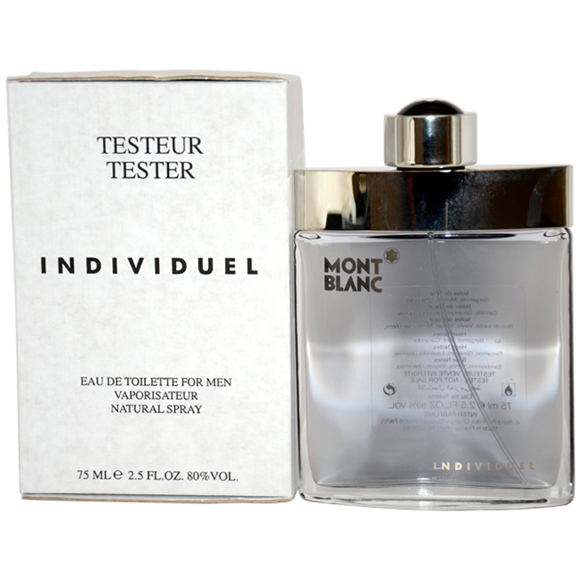 Mont Blanc Individuel by Mont Blanc for Men - 2.5 oz EDT Spray