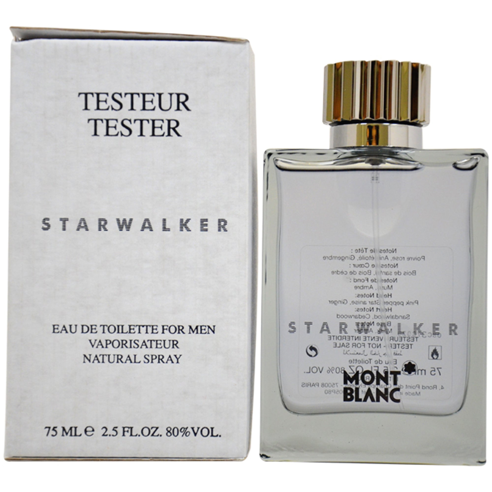 Starwalker by Mont Blanc for Men - 2.5 oz EDT Spray