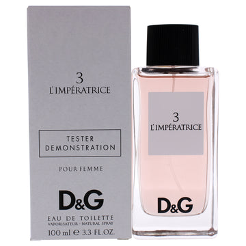 D and G LImperatrice 3 by Dolce and Gabbana for Unisex - 3.3 oz EDT Spray