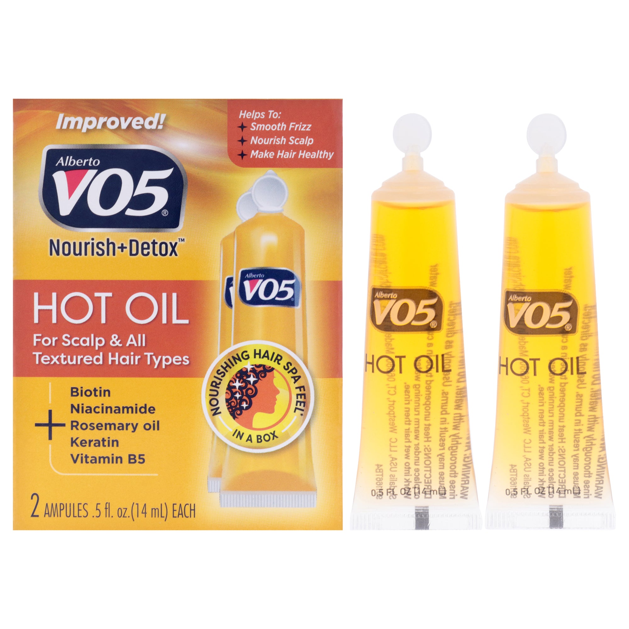 Hot Oil Treatment by Alberto VO5 for Unisex - 2 x 0.5 oz Treatment