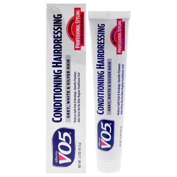 Conditioning Hairdressing - Gray White Silver Blonde Hair by Alberto VO5 for Unisex - 1.5 oz Conditioner