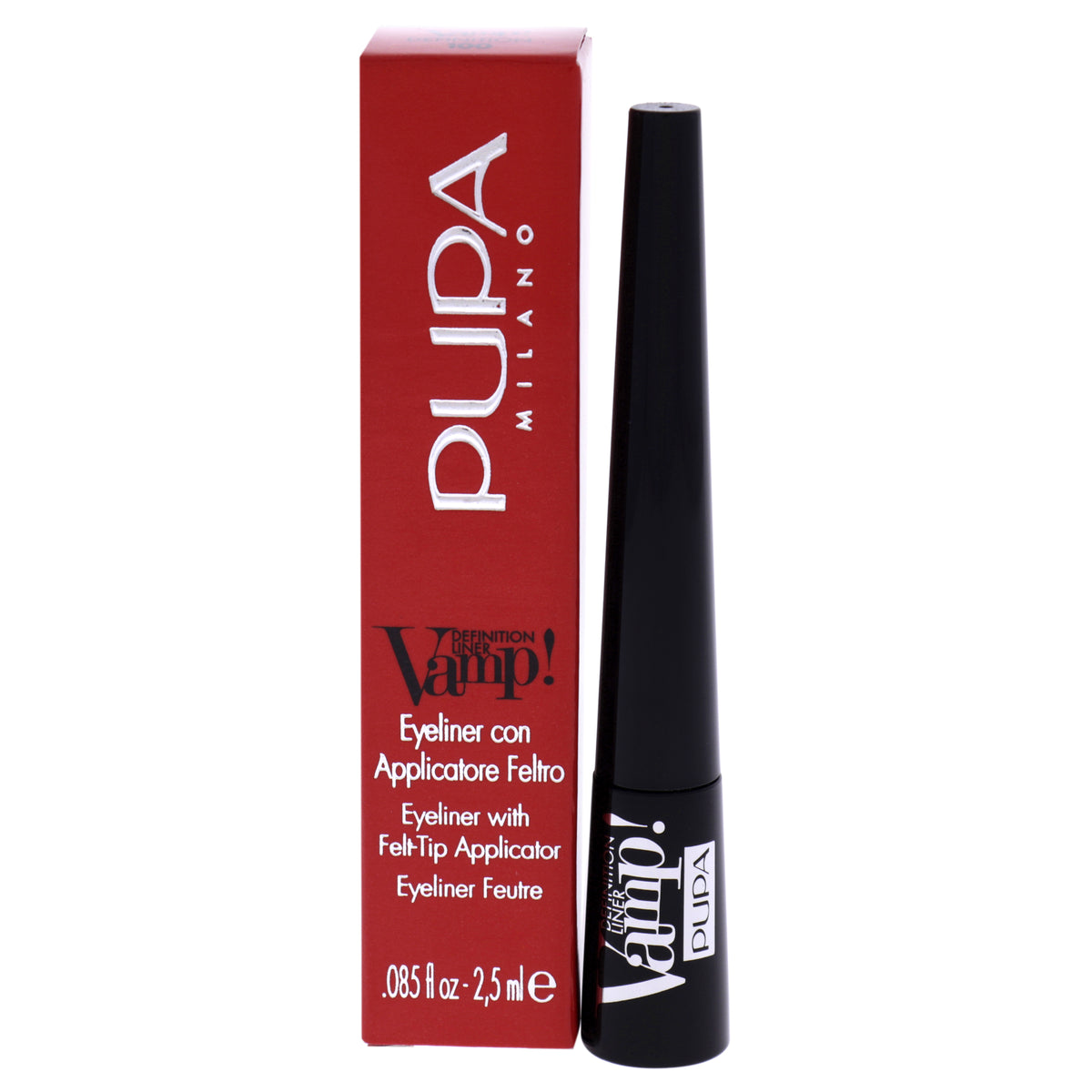 Vamp! Definition Liner - 100 Extra Black by Pupa Milano for Women - 0.085 oz Eyeliner