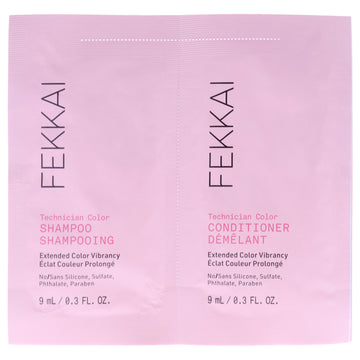 Technician Color Care Kit by Frederic Fekkai for Unisex - 2 Pc 0.3oz Shampoo, 0.3oz Conditioner