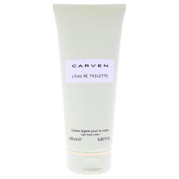 Leau De Toilette Light Body Cream by Carven for Women - 6.66 oz Cream
