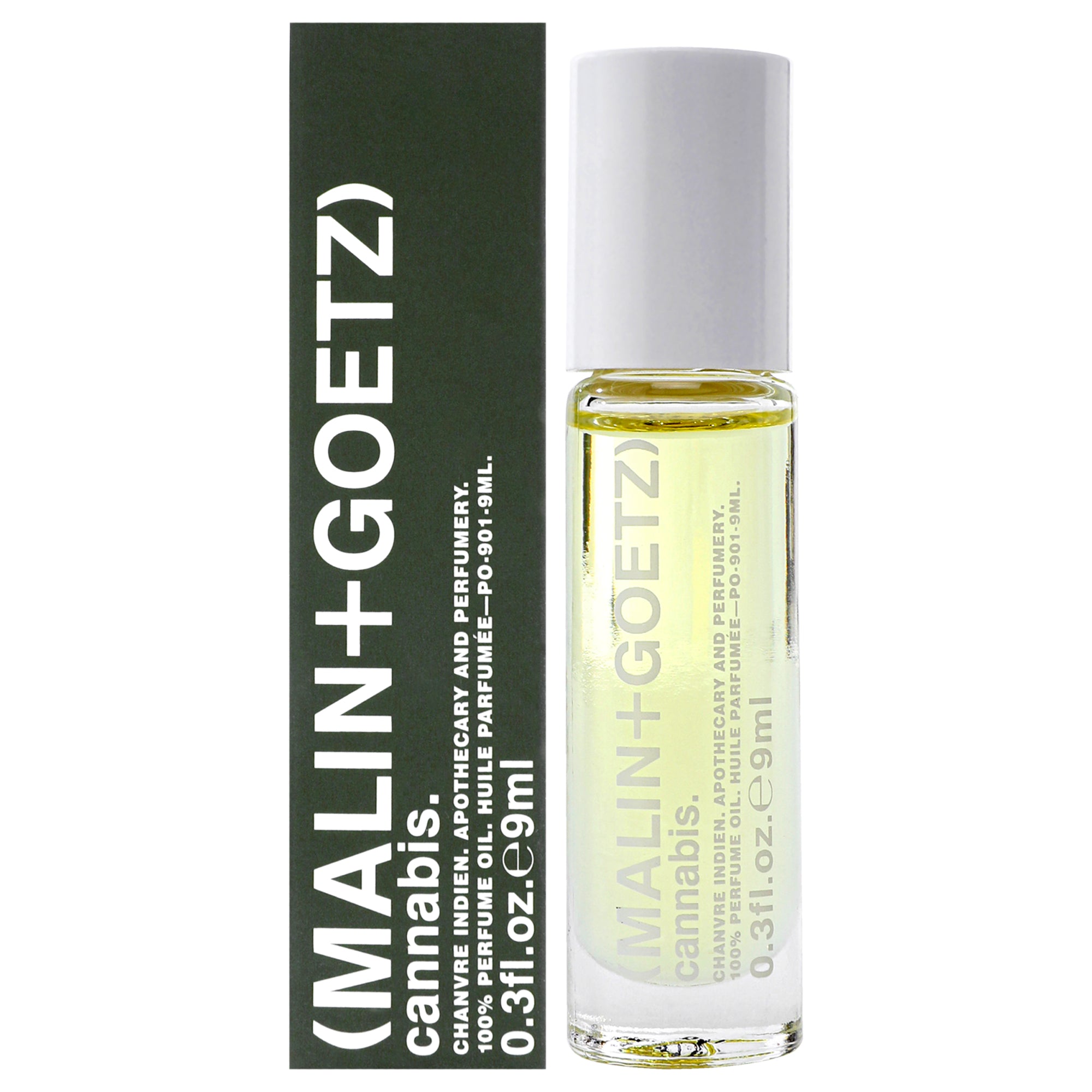 Cannabis Perfume Oil by Malin + Goetz for Unisex - 0.3 oz Perfum Oil Rollerball