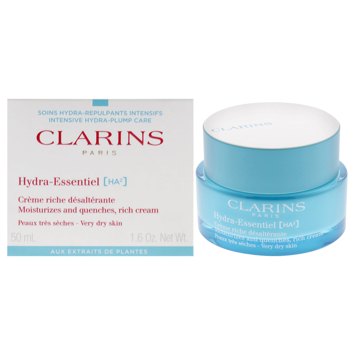 Hydra-Essentiel Rich Cream by Clarins for Women - 1.6 oz Cream