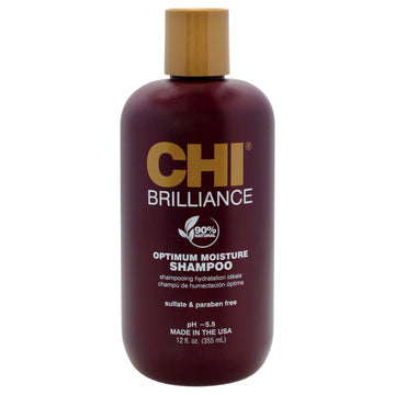 Brilliance Optimum Moisture Shampoo by CHI for Unisex - 12 oz Shampoo